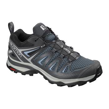 Salomon X ULTRA 3 W - Cierne/ Modre Turistické Topánky Damske, SALO261